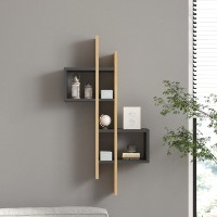 Настенная полка Hanah Home Emse Sapphire Oak Anthracite