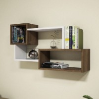 Raft de perete Hanah Home Afro White Walnut