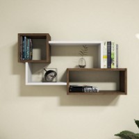 Raft de perete Hanah Home Afro White Walnut imaginea #2 — magazin online Desire.md
