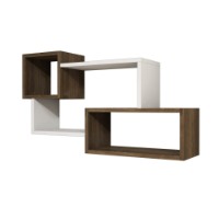 Raft de perete Hanah Home Afro White Walnut imaginea #3 — magazin online Desire.md