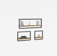 Set rafturi de perete Hanah Home Yeso Sapphire Oak imaginea #3 — magazin online Desire.md