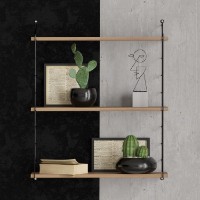 Raft de perete Hanah Home Armoni 3'lu Walnut