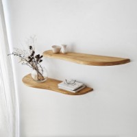 Комплект навесных полок Hanah Home Wavy 2 Oak