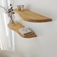 Комплект навесных полок Hanah Home Wavy 2 Oak фото №2 — интернет-магазин Desire.md