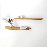 Комплект навесных полок Hanah Home Wavy 2 Oak фото №6 — интернет-магазин Desire.md
