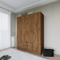 Garderoba Hanah Home 1600-046 Walnut imaginea #3 — magazin online Desire.md