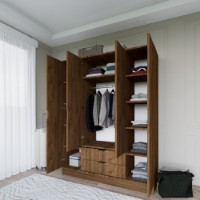 Garderoba Hanah Home 1600-046 Walnut imaginea #5 — magazin online Desire.md