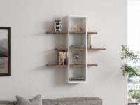 Raft de perete Hanah Home Ardo Walnut White