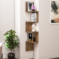 Настенная полка Hanah Home Desaldo Walnut