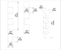 Настенная полка Hanah Home Desaldo Walnut фото №6 — интернет-магазин Desire.md