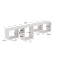 Raft de perete Hanah Home Amanos White imaginea #7 — magazin online Desire.md