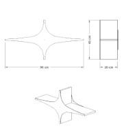 Raft de perete Hanah Home Susen Black imaginea #3 — magazin online Desire.md