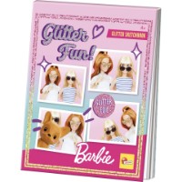 Carte de colorat pentru copii Lisciani Barbie Glitter Fun (13195)