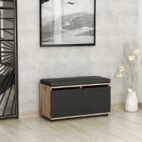 Обувница Hanah Home Drago Walnut Black фото №2 — интернет-магазин Desire.md
