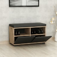 Обувница Hanah Home Drago Walnut Black фото №4 — интернет-магазин Desire.md