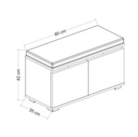 Обувница Hanah Home Drago Walnut Black фото №8 — интернет-магазин Desire.md