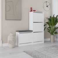 Обувница Hanah Home Dude White