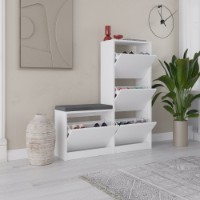Rafturi pentru pantofi Hanah Home Dude White imaginea #2 — magazin online Desire.md