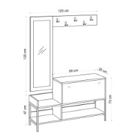 Rafturi pentru pantofi Hanah Home Nonso Sapphire Oak imaginea #5 — magazin online Desire.md