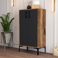 Обувница Hanah Home Prag Walnut Anthracite