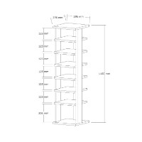 Обувница Hanah Home Ayka Walnut фото №6 — интернет-магазин Desire.md