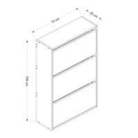 Rafturi pentru pantofi Hanah Home Lupa 3 White imaginea #7 — magazin online Desire.md