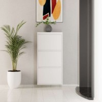 Rafturi pentru pantofi Hanah Home 3 Piece Metal White imaginea #2 — magazin online Desire.md