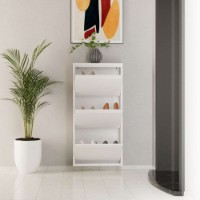 Rafturi pentru pantofi Hanah Home 3 Piece Metal White imaginea #4 — magazin online Desire.md