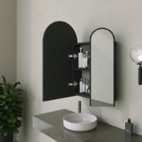 Шкаф с зеркалом Hanah Home Classe Cabinet - Black фото №4 — интернет-магазин Desire.md