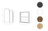 Шкаф с зеркалом Hanah Home Classe Cabinet - Black фото №5 — интернет-магазин Desire.md