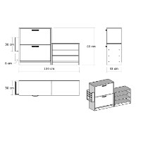 Обувница Hanah Home Trend White фото №6 — интернет-магазин Desire.md