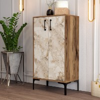 Обувница Hanah Home Prag Walnut White Marble
