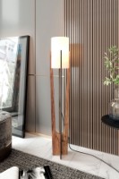 Lampadar Opviq Minimalist Walnut