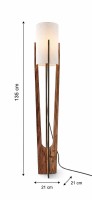Lampadar Opviq Minimalist Walnut imaginea #4 — magazin online Desire.md