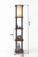 Lampadar Opviq Estantes Square Walnut imaginea #5 — magazin online Desire.md