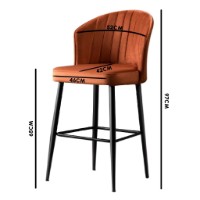 Set de scaune de bar Hanah Home Rubi Black imaginea #3 — magazin online Desire.md