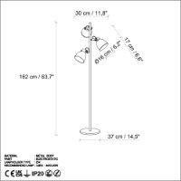 Lampadar Opviq Spotkafasi 13786 Gold imaginea #8 — magazin online Desire.md