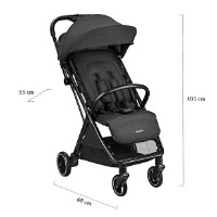 Carucior Kikka Boo Lauren Light Grey imaginea #7 — magazin online Desire.md