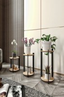 Набор подставок для цветов Hanah Home Flower Desk Round Oak