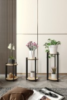 Набор подставок для цветов Hanah Home Flower Desk Round Oak фото №3 — интернет-магазин Desire.md