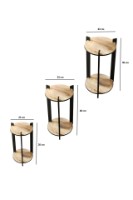 Набор подставок для цветов Hanah Home Flower Desk Round Oak фото №5 — интернет-магазин Desire.md