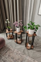 Set de suporturi pentru flori Hanah Home Flower Desk Square Walnut imaginea #3 — magazin online Desire.md