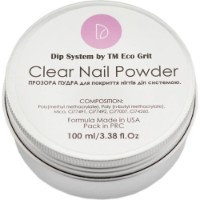 Pudra pentru unghi Eco Grit Base Clear Dip Powder 100ml