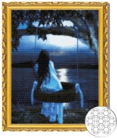 Mozaic cu diamante Art Gallery Premium Girl On A Swing 40x50cm (GA79737)