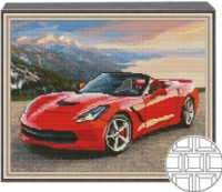 Mozaic cu diamante Art Gallery Premium Red Car 40x50cm (QB204134)