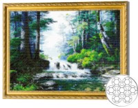 Алмазная мозаика Art Gallery Premium River In The Forest 40x50cm (GA82732)