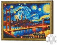 Алмазная мозаика Art Gallery Premium Starry Night 40x50cm (QB206605)