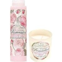 Подарочный набор Nesti Dante Romantica Florentine Rose & Peony Shower Gel 300ml + Candles 160g