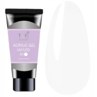 Gel de construcție Tufi Profi Acrylic Gel 01 White Snow 15g