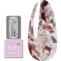 Top pentru gel-lac Tufi Profi Premium Diamond Potal Top Pink Frost 8ml